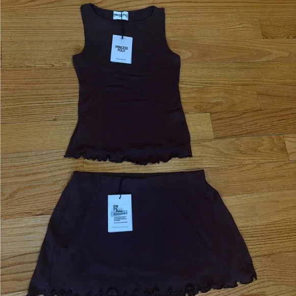 Princess Polly Dark Brown two piece set - Picture 4 of 5